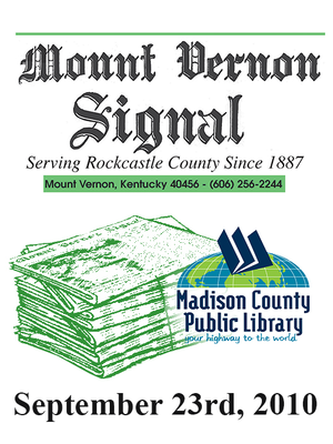 cover image of Mount Vernon Signal 09/23/2010